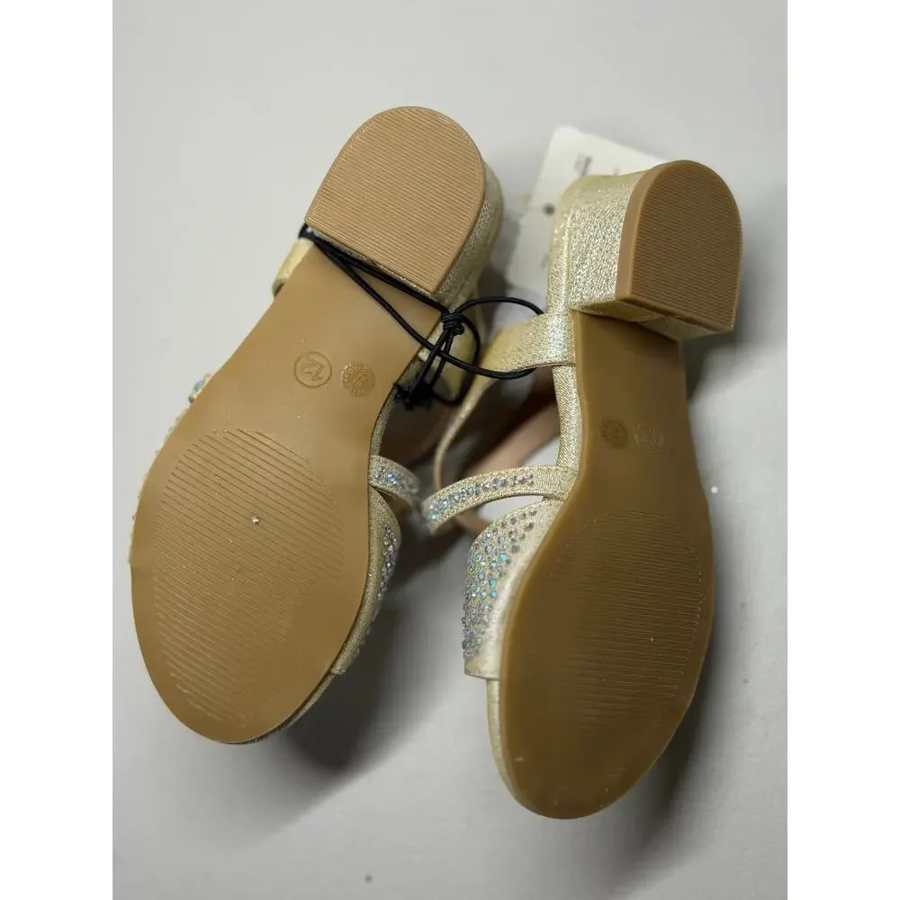 NEW! Christie & Jill Leah Gold Sparkle Size 12M Girls Shoes Pumps